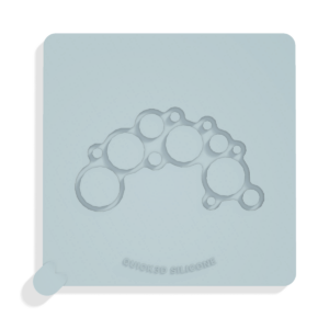 Bubble Cluster Arc Tuile Mold · Top view