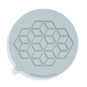 Hex Cubes Tuile Mold · Top view