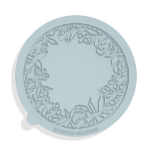 Rose Wreath Tuile Mold · Top view